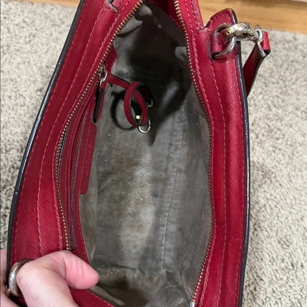 Michael‎ Kors Selma Red Saffiano Leather Red Crossbody bag